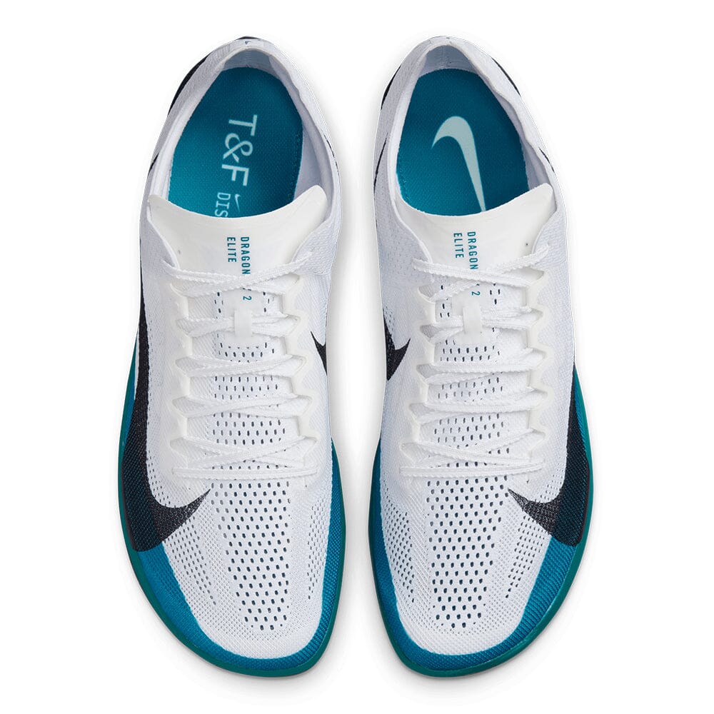 Nike Dragonfly 2 Elite Spikes - BlackToe Running#colour_white-bright-spruce-vapor-green