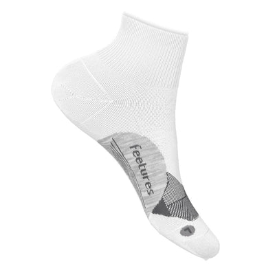 Feetures Elite Light Cushion Quarter Sock - BlackToe Running#colour_white-2024