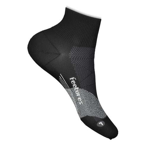 Feeture Elite Ultralight Cushion Quarter Socks - BlackToe Running#colour_black