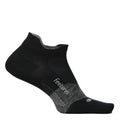 Feetures Elite Ultralight Cushion No-Show Tab Socks - BlackToe Running#colour_black-grey