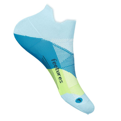 Feetures Elite Ultra Light No Show Tab Sock Accessories - BlackToe Running#colour_blue-crystal