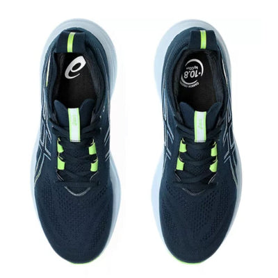 Asics Men's Gel-Nimbus 26 Men's Shoes - BlackToe Running#colour_french-blue-electric-lime