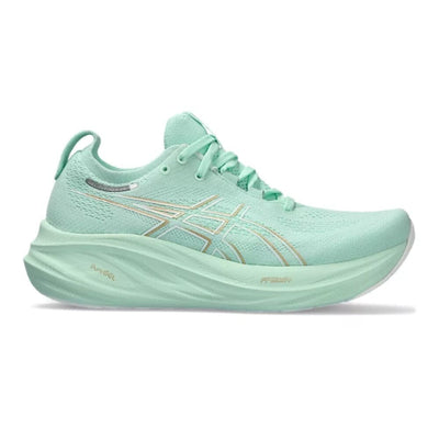 Asics Women's Gel-Nimbus 26 Women's Shoes - BlackToe Running#colour_mint-tint-pale-mint