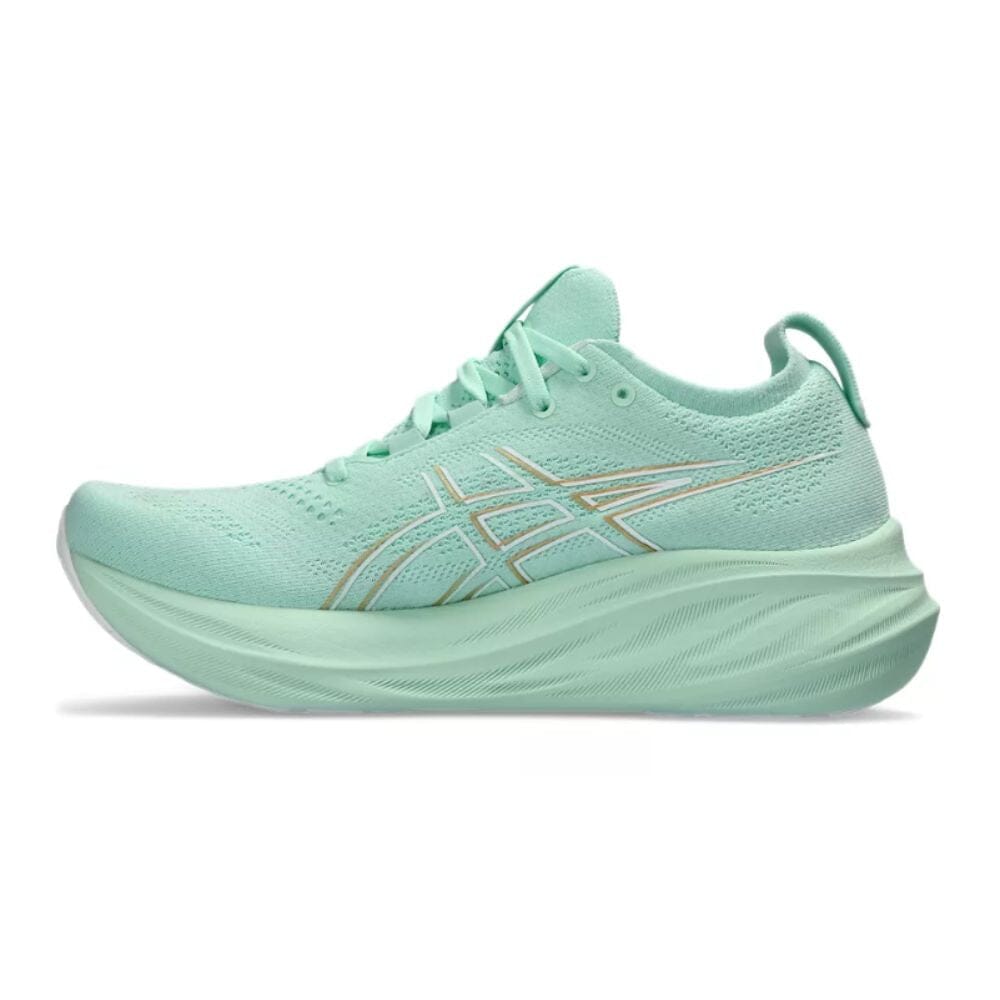 Asics Women's Gel-Nimbus 26 Women's Shoes - BlackToe Running#colour_mint-tint-pale-mint