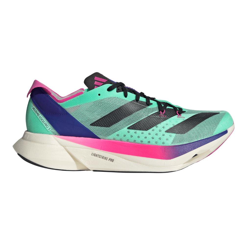 Adidas Adizero Adios Pro 3 - BlackToe Running#colour_pulse-mint-core-black-lucid-blue