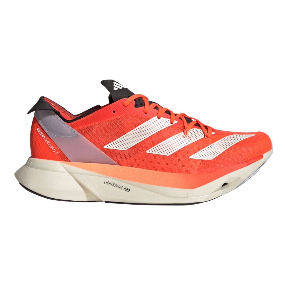 Adidas Adizero Adios Pro 3 - BlackToe Running#colour_solar-red-zero-metalic-coral-fusion