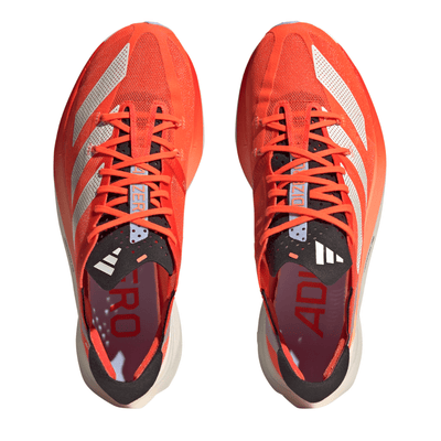 Adidas Adizero Adios Pro 3 - BlackToe Running#colour_solar-red-zero-metalic-coral-fusion