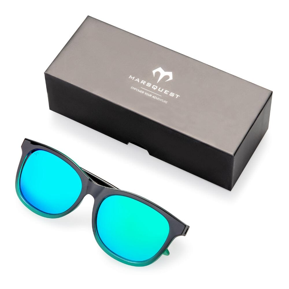 Marsquest Momentum Sunglasses - Green Oxygen - BlackToe Running