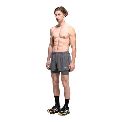 H.Koumori Men's Training Short - BlackToe Running#colour_dark-grey