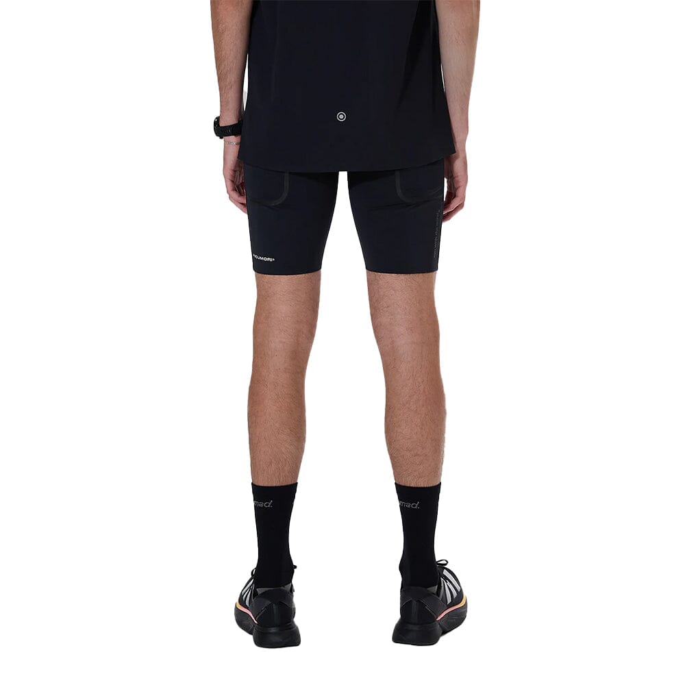 H.Koumori Men's Training Tights - BlackToe Running#colour_black