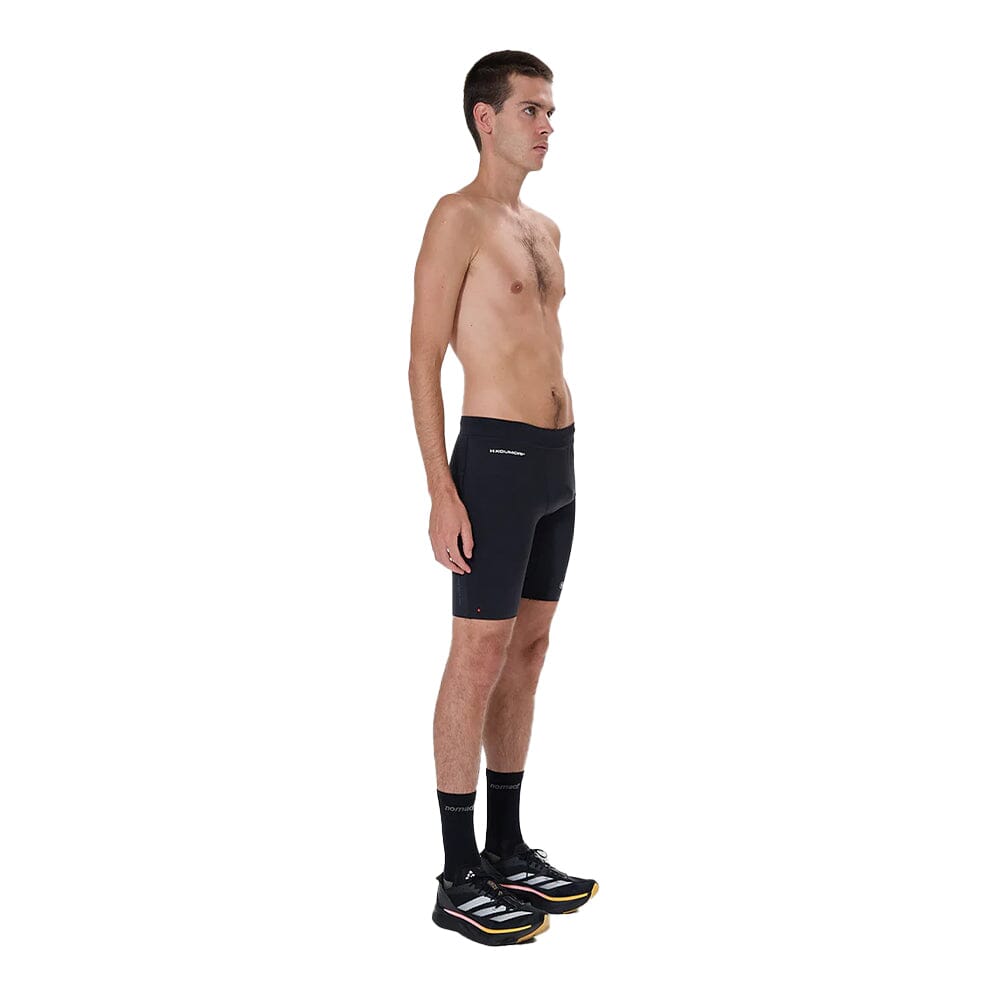 H.Koumori Men's Training Tights - BlackToe Running#colour_black