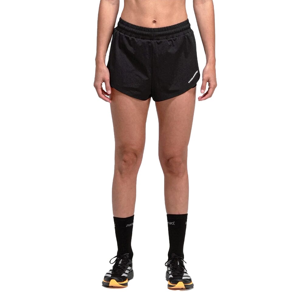 H.Koumori Women's Training Shorts - BlackToe Running#colour_obsidiana-black