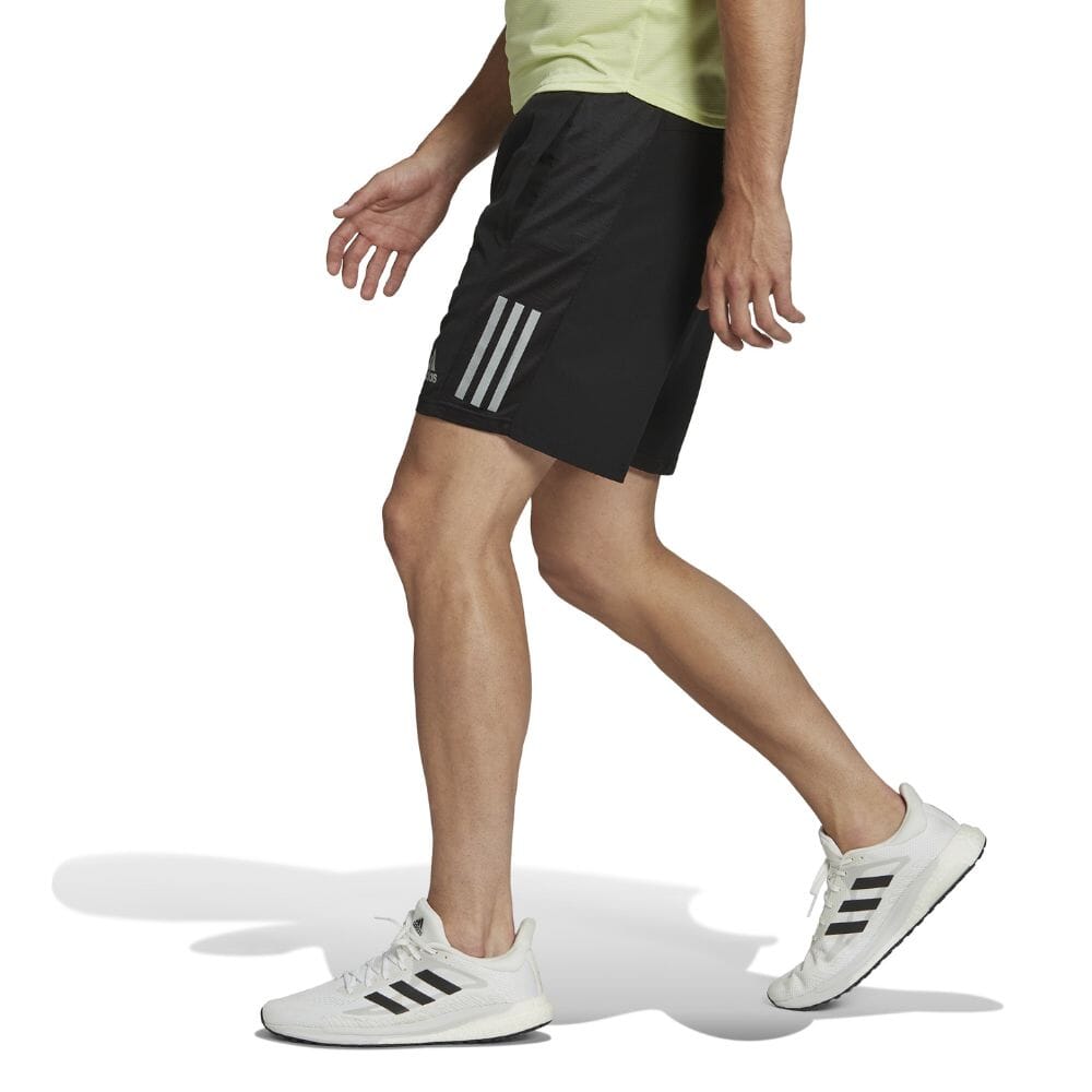 Adidas Men's Own the Run Running Shorts - BlackToe Running#colour_black-reflective-silver