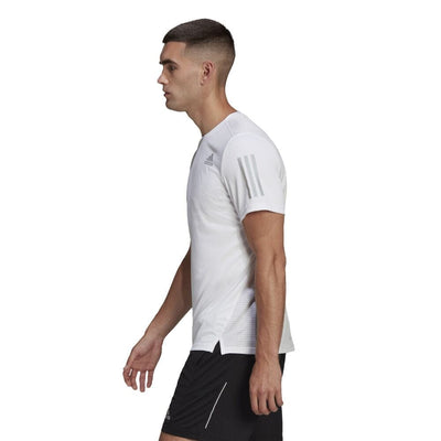 Adidas Men's Own the Run Tee - BlackToe Running#colour_white-reflective-silver