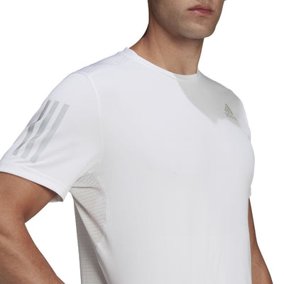 Adidas Men's Own the Run Tee - BlackToe Running#colour_white-reflective-silver