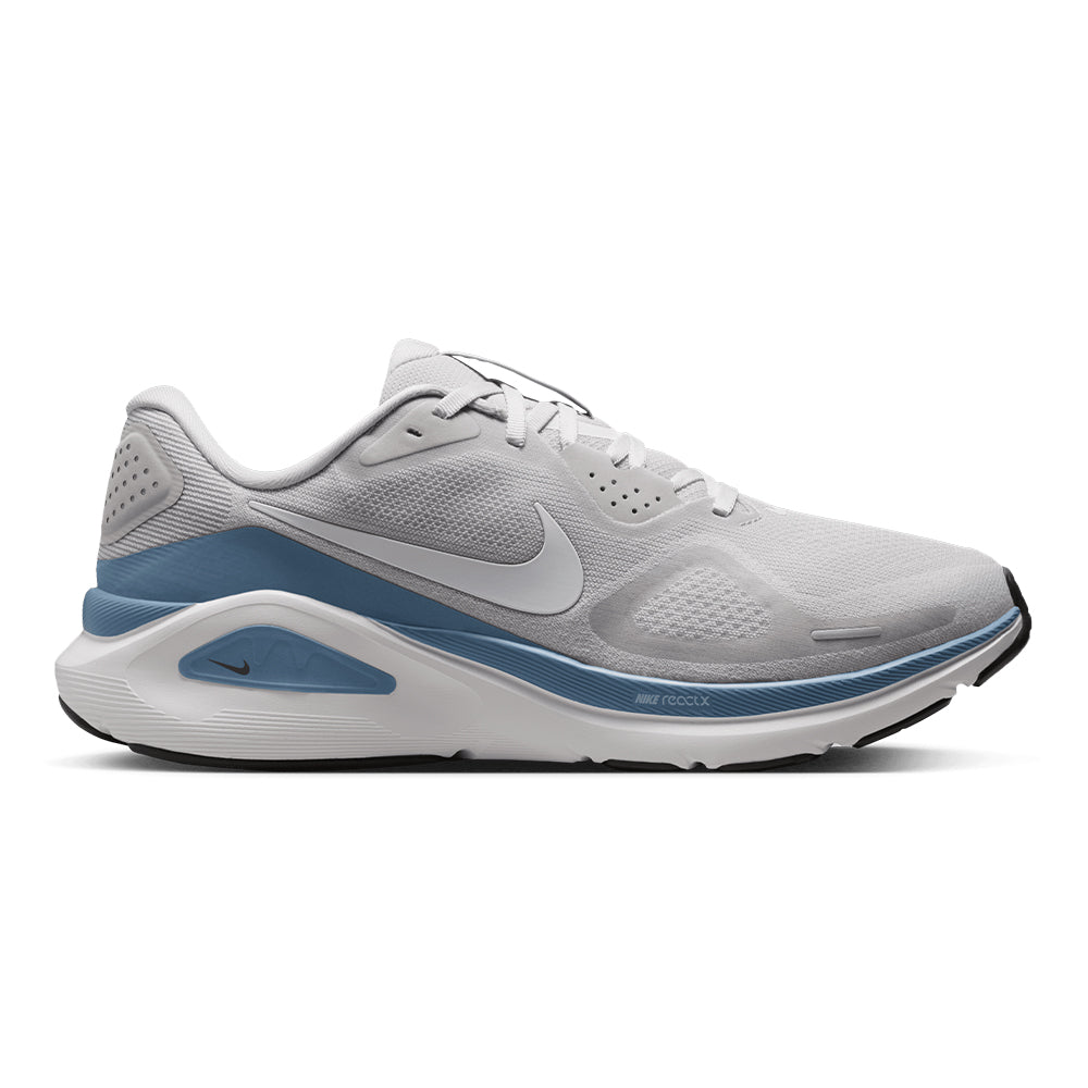 Nike Men's Structure 26 - BlackToe Running#colour_grey-fog-summit-white-work-blue