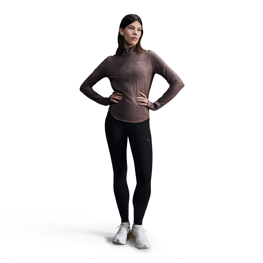 Nike Women's Swift High-Waisted 7/8 Running Leggings with Pockets - BlackToe Running#colour_black