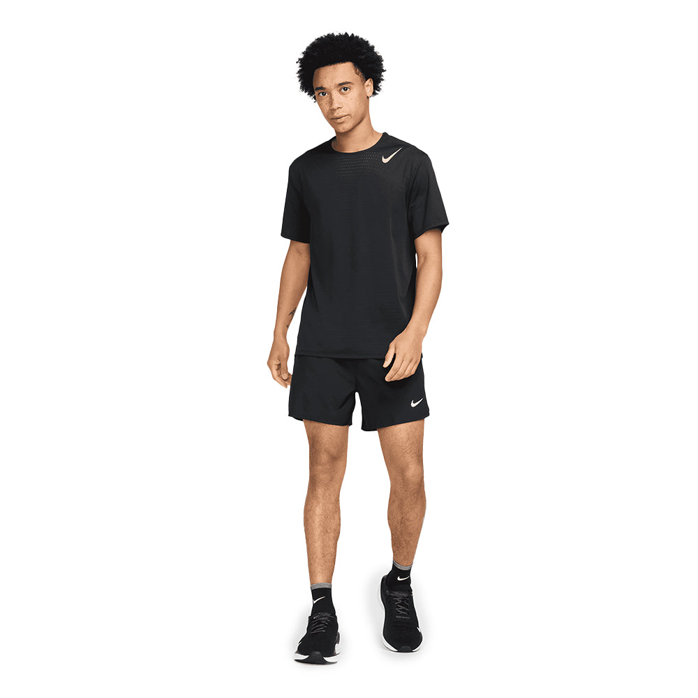 Nike Men's AeroSwift Dri-FIT ADV Short-Sleeve Running Top - BlackToe Running#colour_black