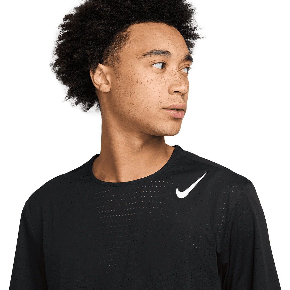 Nike Men's AeroSwift Dri-FIT ADV Short-Sleeve Running Top - BlackToe Running
