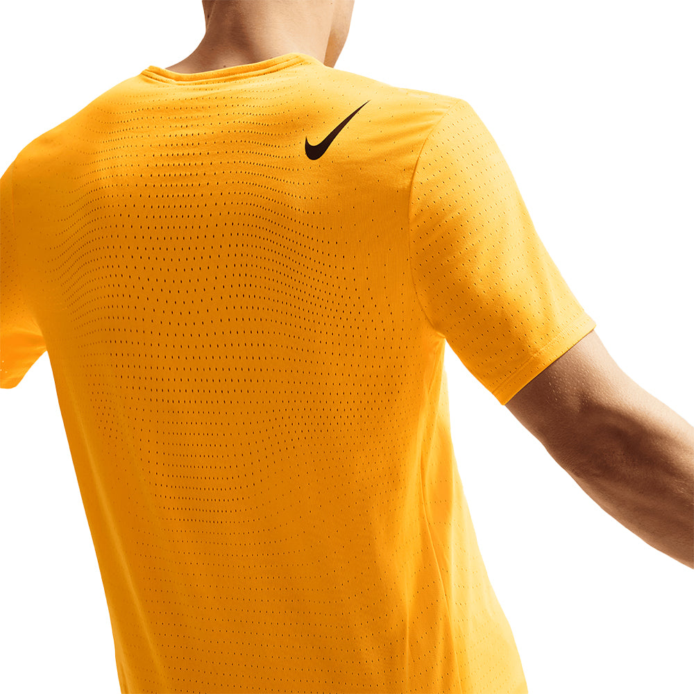 Nike Men's AeroSwift Dri-FIT ADV Short-Sleeve Running Top - BlackToe Running#colour_laser-orange