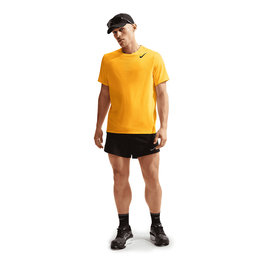 Nike Men's AeroSwift Dri-FIT ADV Short-Sleeve Running Top - BlackToe Running#colour_laser-orange