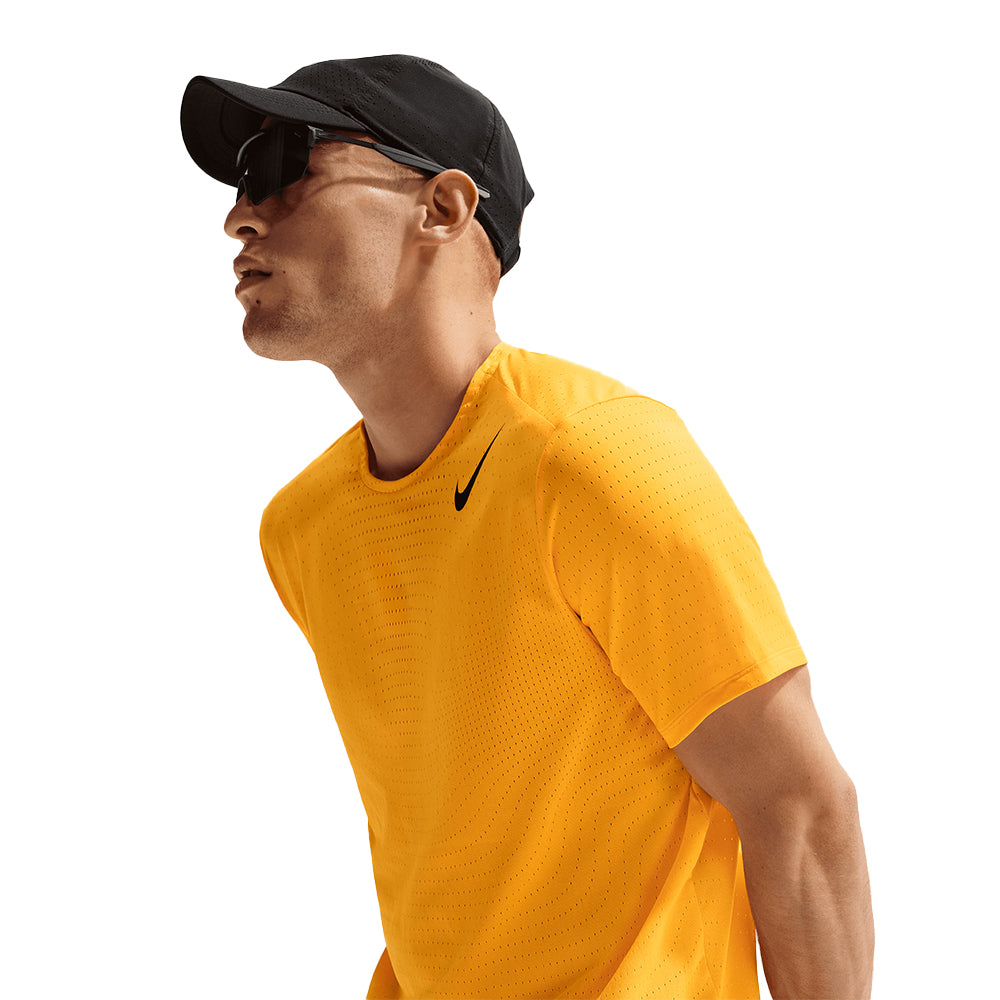 Nike Men's AeroSwift Dri-FIT ADV Short-Sleeve Running Top - BlackToe Running#colour_laser-orange