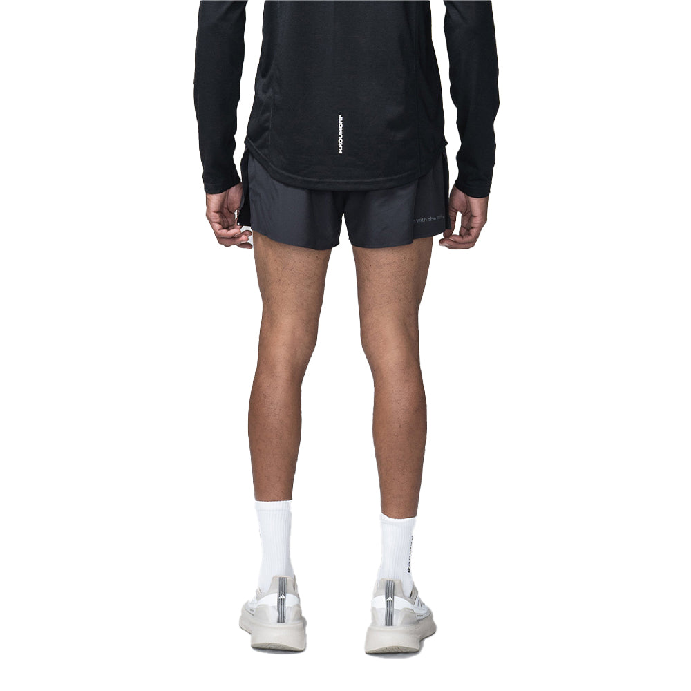 H.Koumori Men's Race Short - BlackToe Running#colour_black