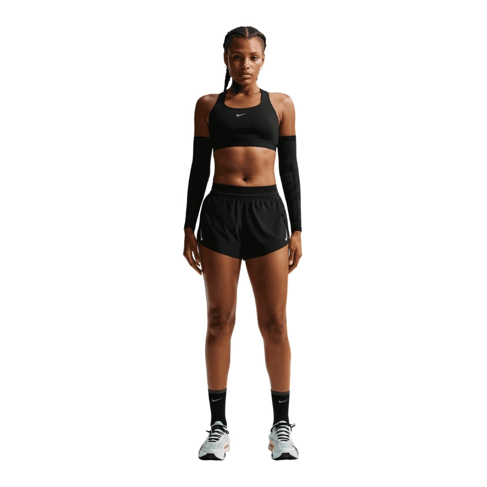 Nike Women's Swift High-Support Lightly Lined Sports Bra - BlackToe Running#colour_black