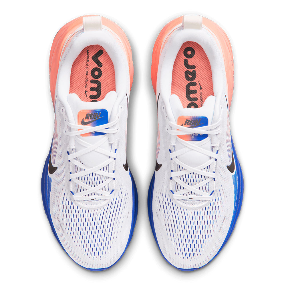 Nike Men's Vomero 18 - BlackToe Running#colour_white-black-racer-blue-atomic-pink
