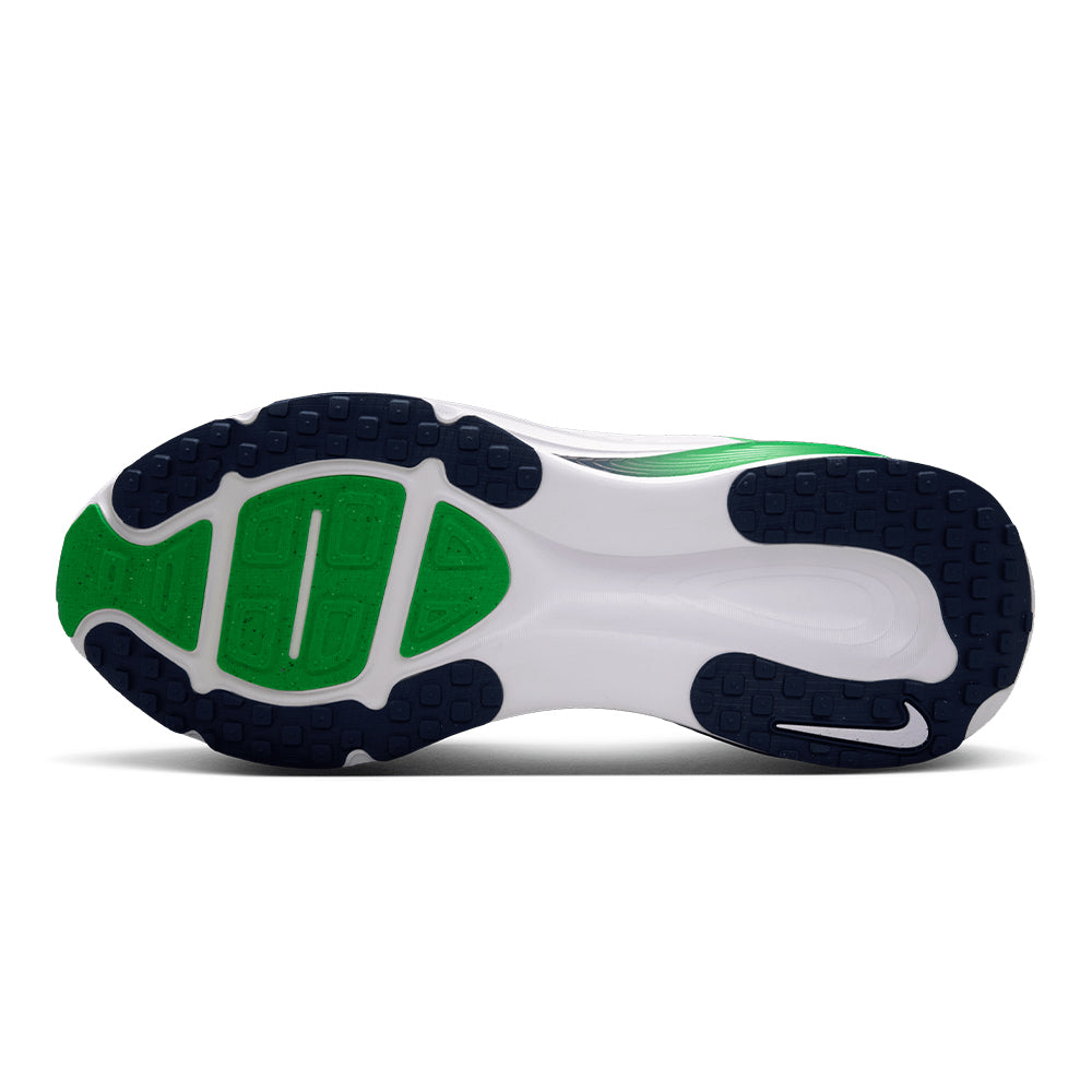 Nike Men's Vomero 18 - BlackToe Running#colour_white-midnight-navy-green-spark