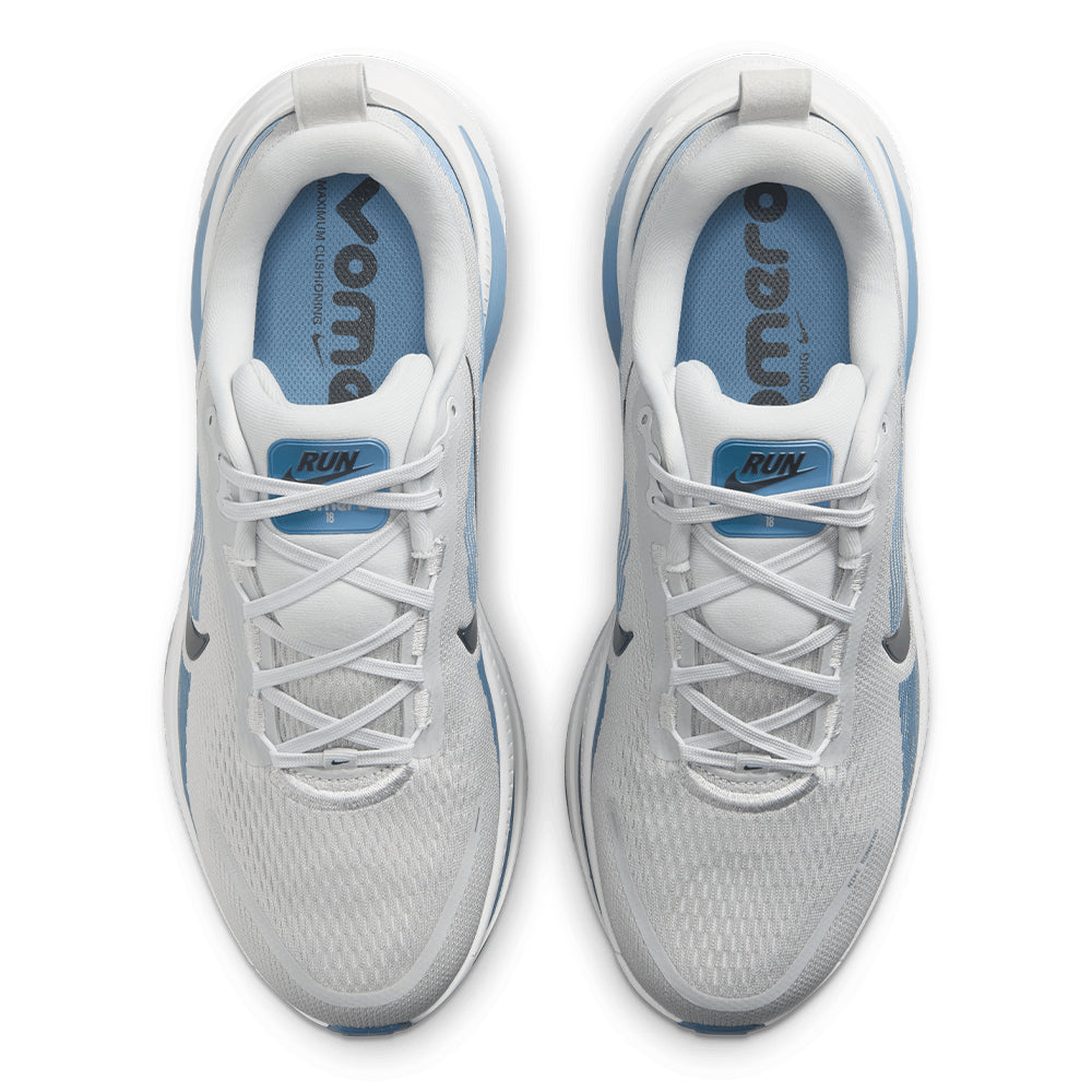 Nike Men's Vomero 18 - BlackToe Running#colour_grey-fog-dark-obsidian-off-white