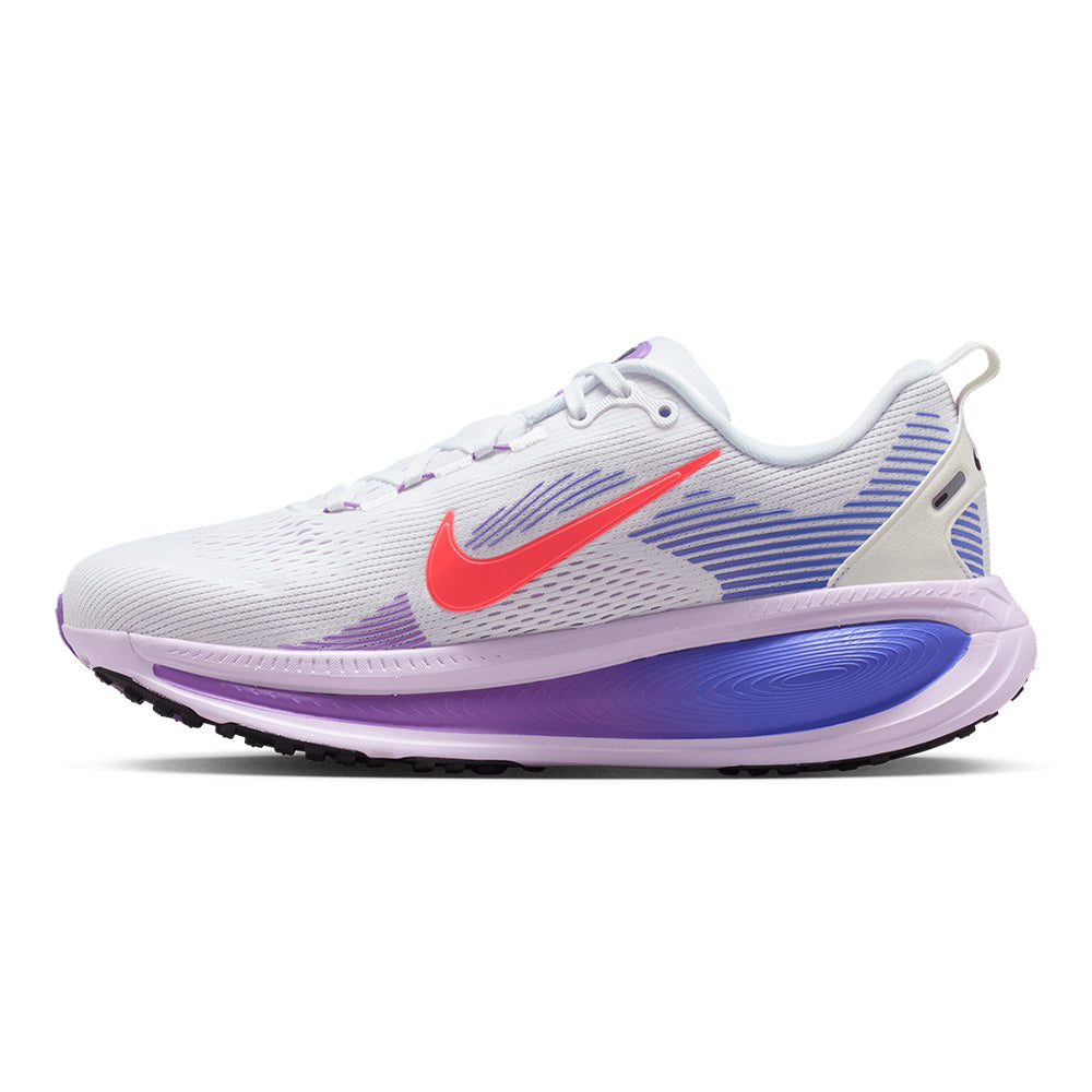 Nike Women's Vomero 18 - BlackToe Running#colour_white-hot-lava-violet-mist