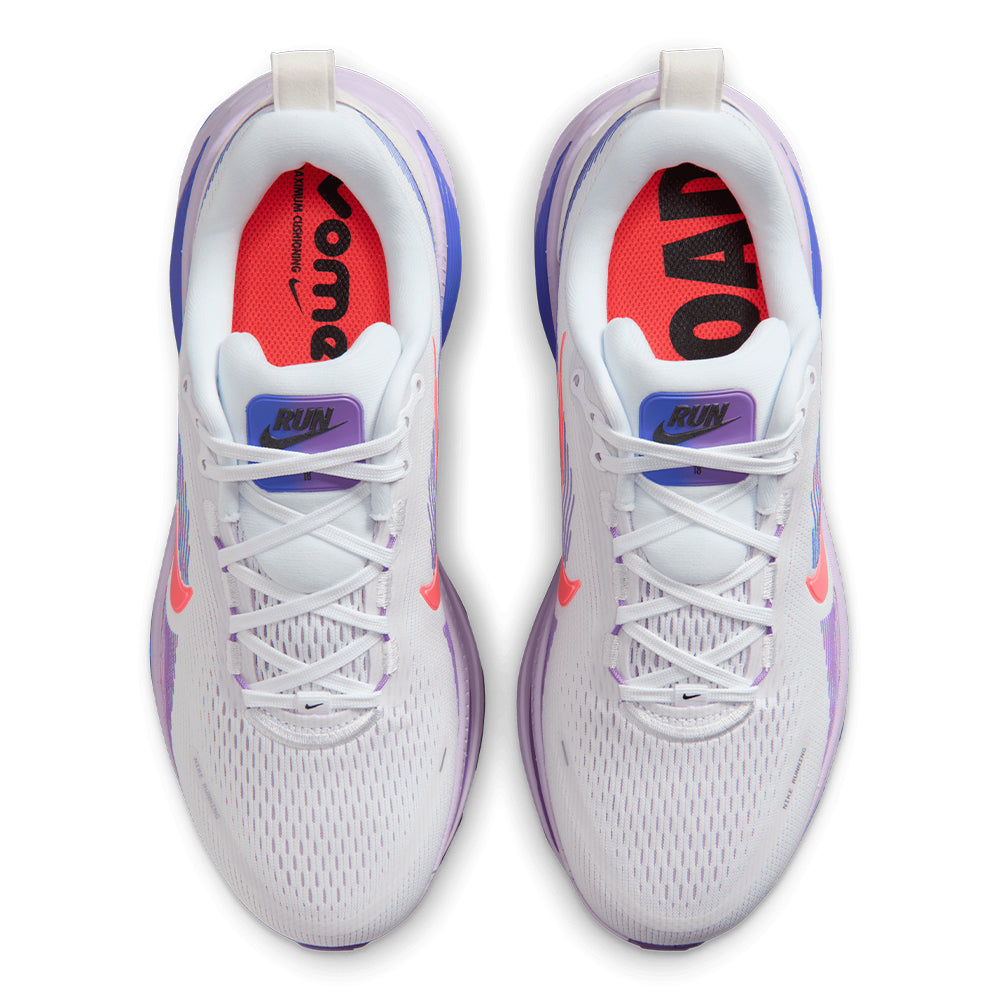 Nike Women's Vomero 18 - BlackToe Running#colour_white-hot-lava-violet-mist