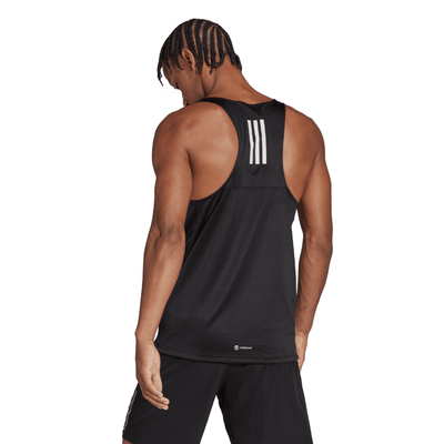 Adidas Men's Own the Run Singlet - BlackToe Running#colour_black
