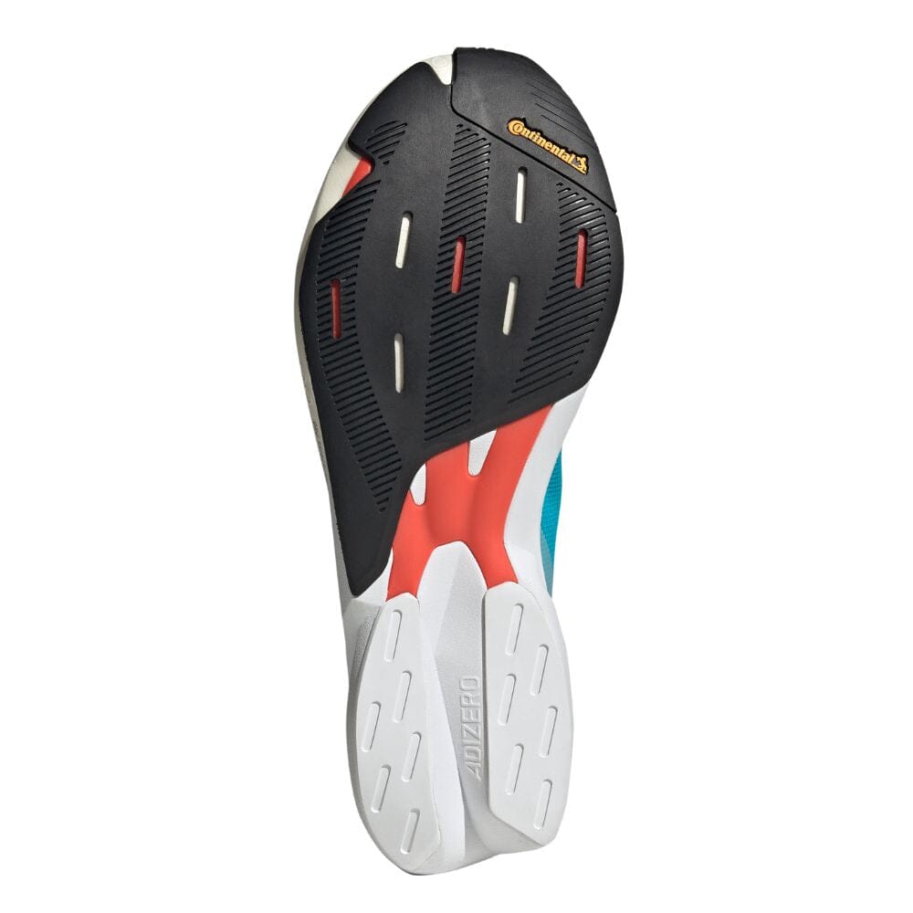 Adidas Men's Adizero Adios 8 Men's Shoes - BlackToe Running#colour_lucid-cyan-cloud-white-bright-red