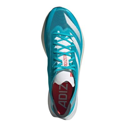 Adidas Men's Adizero Adios 8 Men's Shoes - BlackToe Running#colour_lucid-cyan-cloud-white-bright-red