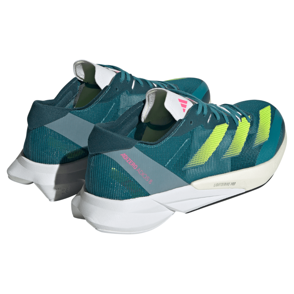 Adidas Women's Adizero Adios 8 Women's Shoes - BlackToe Running#colour_arctic-fusion-lucid-lemon-pink