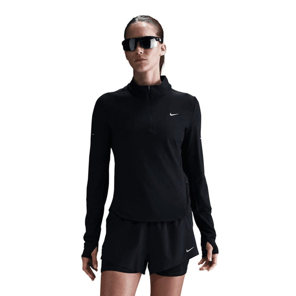 陸上用シャツ UVU CLUB RUNNING 1/4 ZIP S size UVU | Running 1/4 Zip | Black | Mens