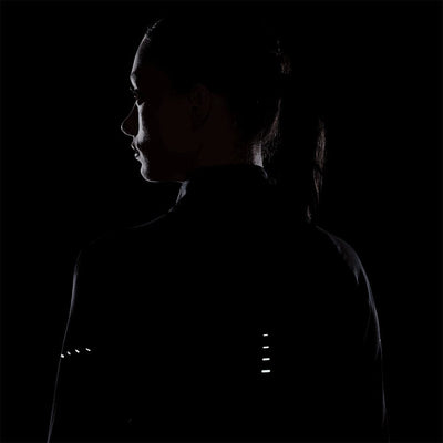 Nike Women's Dri-FIT Swift UV 1/4-Zip Running Top - BlackToe Running#colour_black