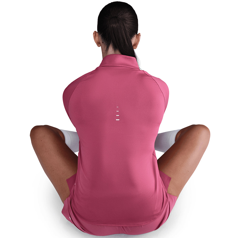 Nike Women's Dri-FIT Swift UV 1/4-Zip Running Top - BlackToe Running