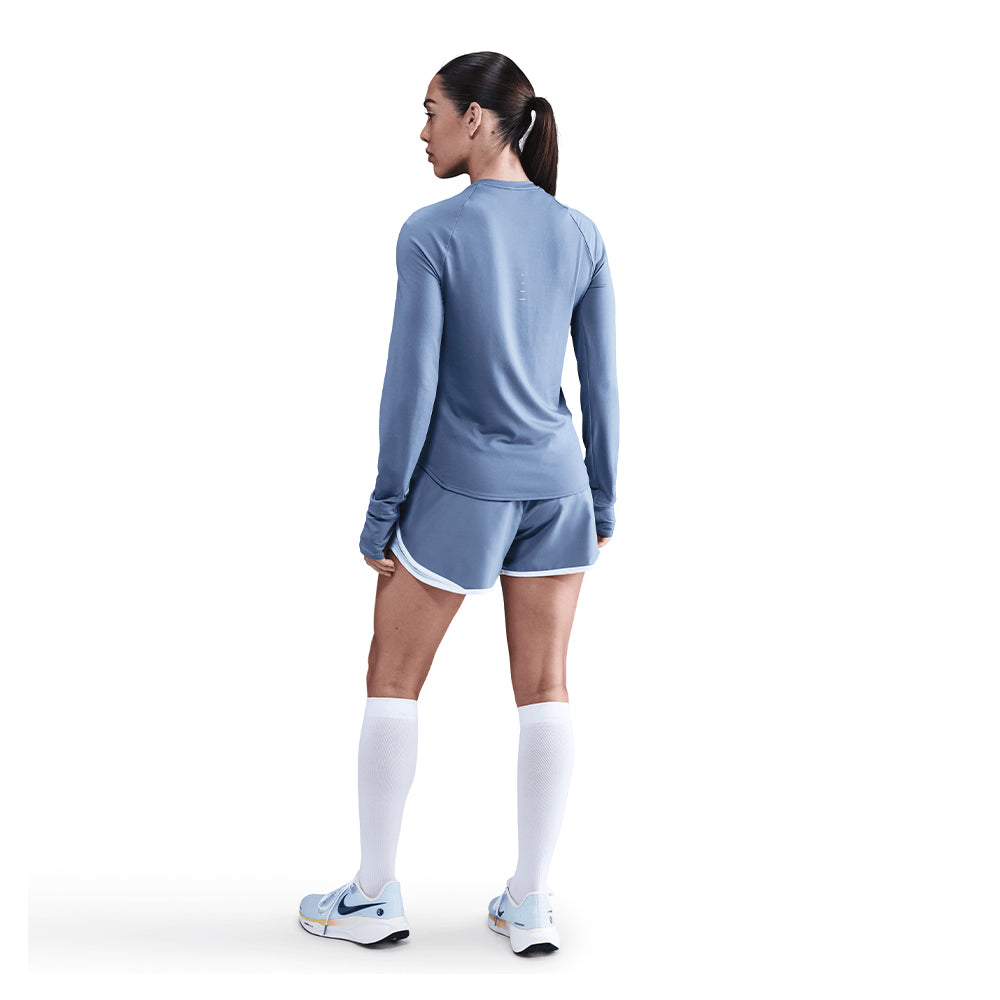 Nike Women's Dri-FIT Swift UV Long-Sleeve Crew-Neck Running Top - BlackToe Running#colour_world-indigo