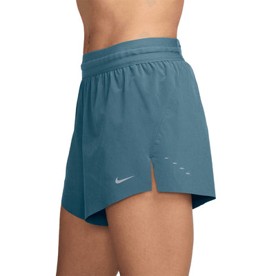 Nike Women's Swift Dri-FIT Mid-Rise 2.5" Brief-Lined Running Shorts - BlackToe Running#colour_smokey-blue