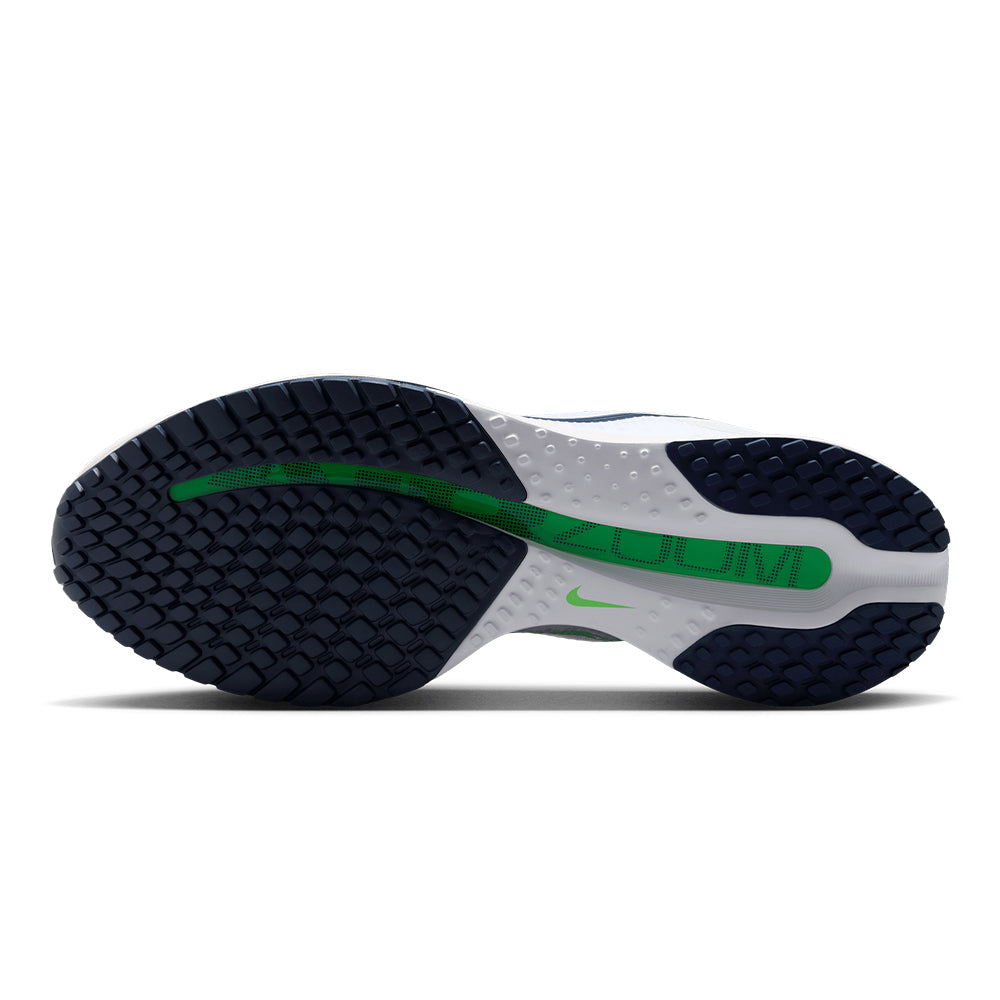 Nike Men's Pegasus Premium - BlackToe Running#colour_white-green-spark-midnight-navy