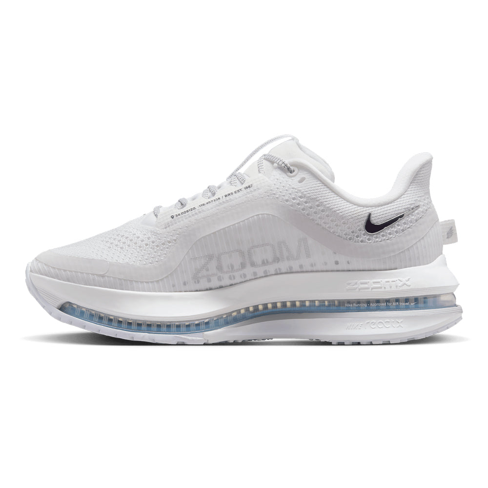 Nike Women's Pegasus Premium - BlackToe Running#colour_white-metallic-silver