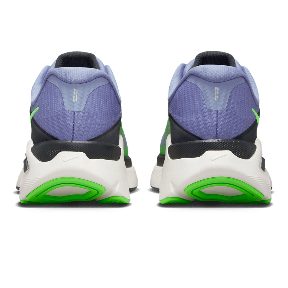 Nike Men's Structure Plus - BlackToe Running#colour_iron-purple-voltage-green