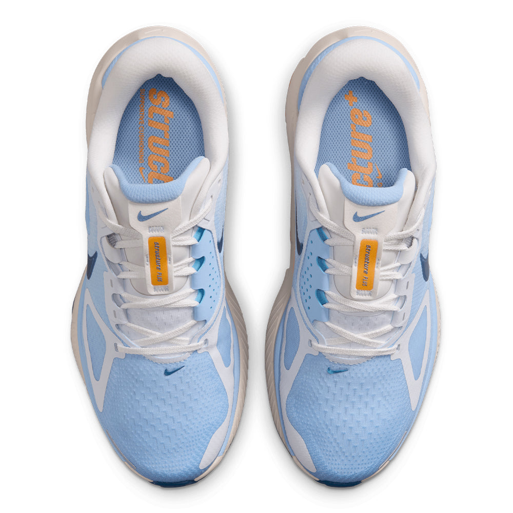 Nike Women's Structure Plus - BlackToe Running#colour_white-mystic-navy-aluminum-sundial