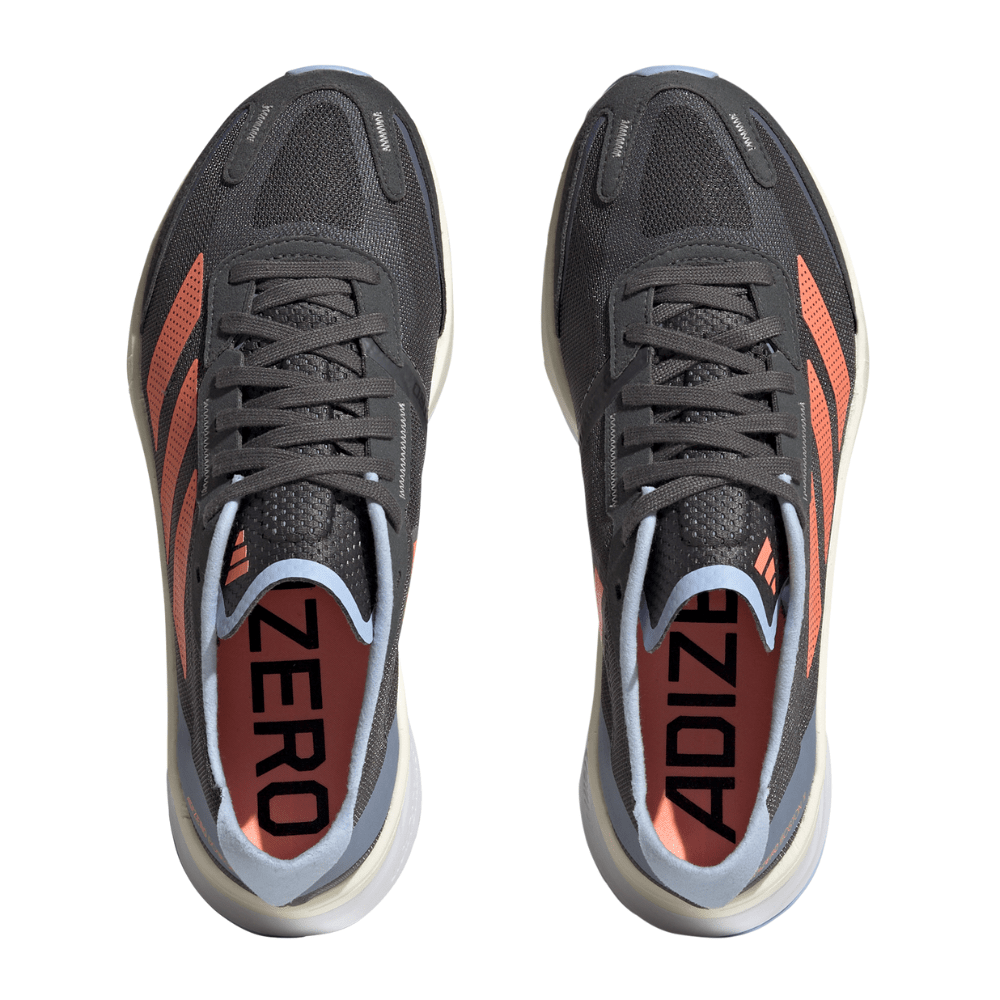 Adidas Women's Adizero Boston 11 Women's Shoes - BlackToe Running#colour_grey-six-coral-fusion-blue-dawn