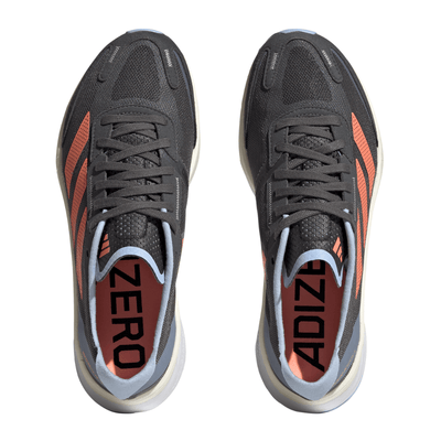 Adidas Women's Adizero Boston 11 Women's Shoes - BlackToe Running#colour_grey-six-coral-fusion-blue-dawn