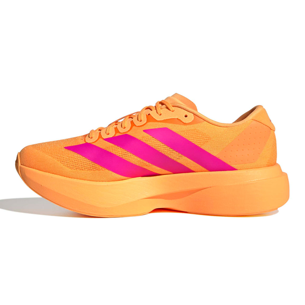 Adidas Men's Adizero Evo SL - BlackToe Running#colour_flash-orange-shock-pink-iron-met