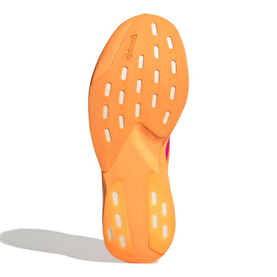 Adidas Men's Adizero Evo SL - BlackToe Running#colour_flash-orange-shock-pink-iron-met